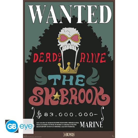 ABYstyle One Piece Poster Maxi 91.5 x 61 cm - Wanted Brook - Plakāts
