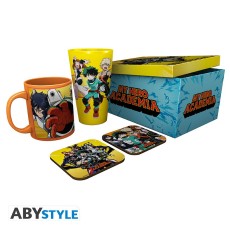 ABYstyle My Hero Academia Gift Set Mug / Glass / 2 Coasters - Heroes - Komplekts krūze / glāze / paliktnis
