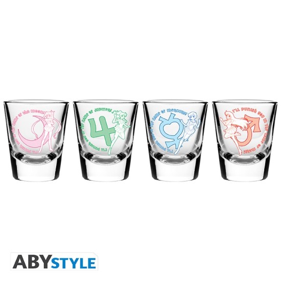 ABYstyle Sailor Moon Shot Glass 50ml (4 pcs.) - Characters - Šotu glāzes