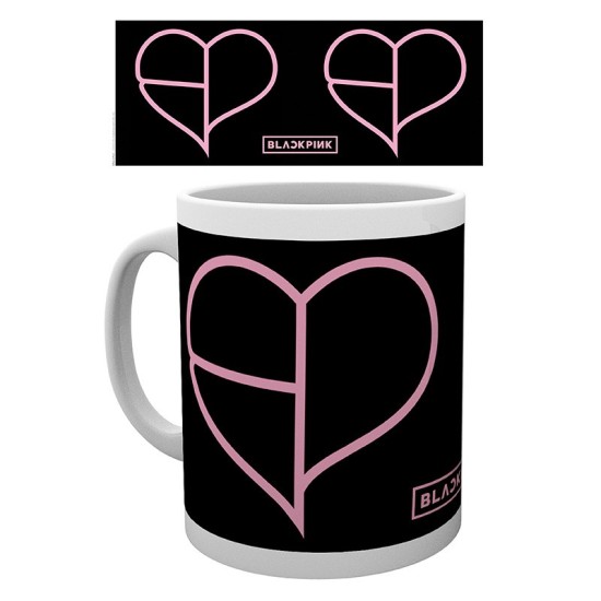 ABYstyle Blackpink Ceramic Mug 320ml - Heart Icon - Krūze