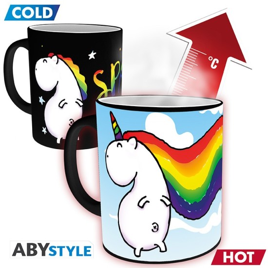 ABYstyle Unicorn Heat Change Ceramic Mug 320ml - Sparkle - Krūze