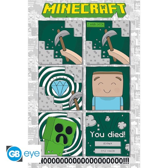 ABYstyle Minecraft Poster Maxi 91.5 x 61 cm - One last Diamond - Plakāts