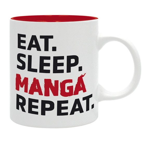 ABYstyle Asian Art Ceramic Mug 320ml - Eat Sleep Manga Repeat