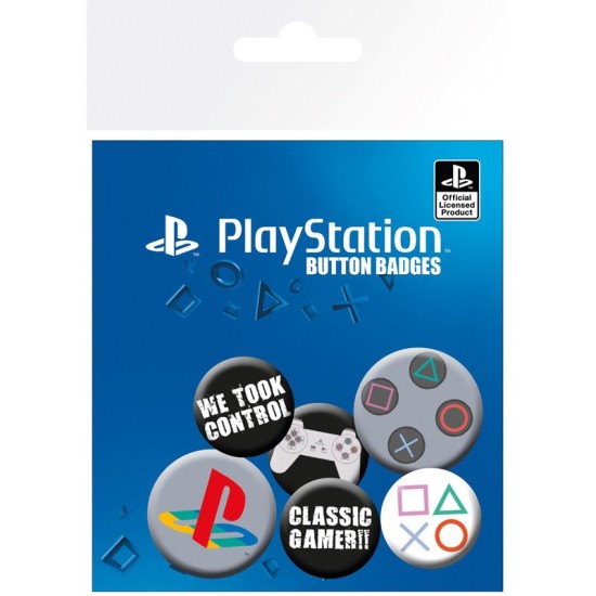 ABYstyle PlayStation Pin Badge Pack (6 pcs.) - Mix - Piespraude