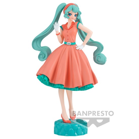 Banpresto Hatsune Miku World Journey vol.1 Figure 18cm - Hatsune Miku - Plastmasas figūriņa