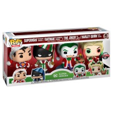 Funko POP! DC Comics Holiday Exclusive Figures 9cm (4 pcs.) - Super Heroes