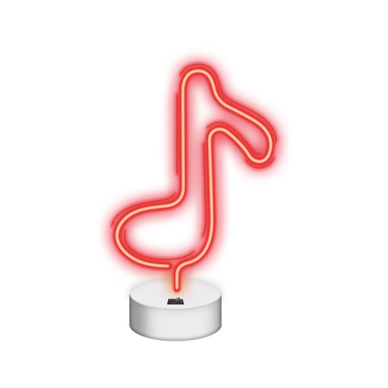 Forever Neolia Decorative Neon LED Light on Stand 27 x 17 x 10cm (3xAA Batteries or USB plug) - Tone