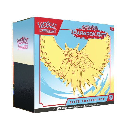 Pokemon Super Card Game TCG Trading Cards - Scarlet & Violet 4 Paradox Rift (Roaring Moon) Elite Trainer Box EN - Kāršu spēle