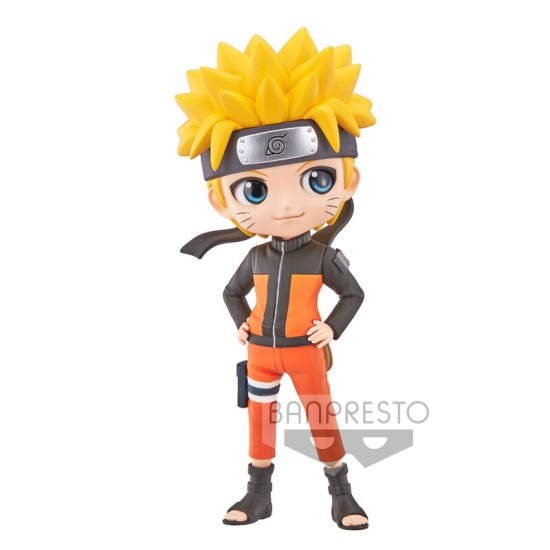 Banpresto Naruto Shippuden ver.A Figure 14cm - Naruto Uzumaki Q Posket - Plastic figure