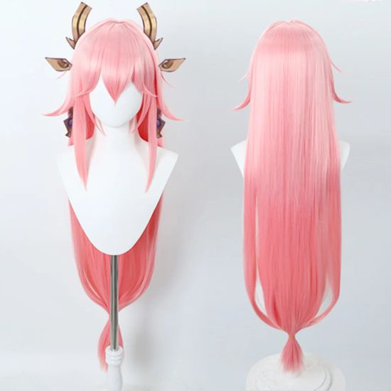 Genshin Impact Anime Cosplay Synthetic Hair Wig - Yae Miko - Kospleja parūka