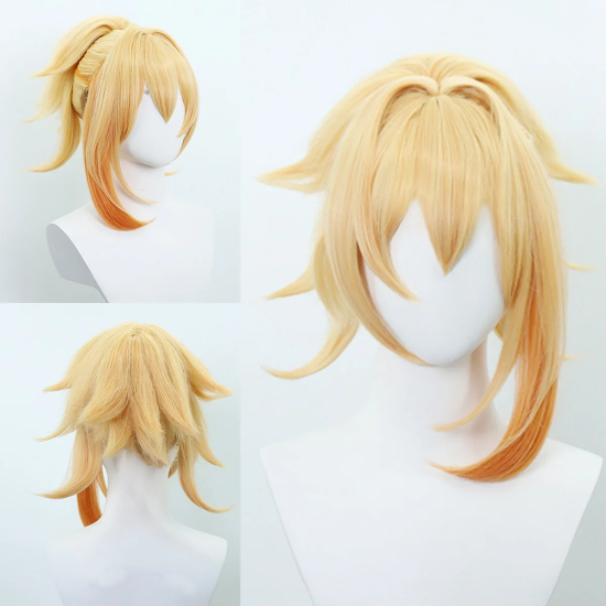 Genshin Impact Anime Cosplay Synthetic Hair Wig - Yoimiya - Kospleja parūka