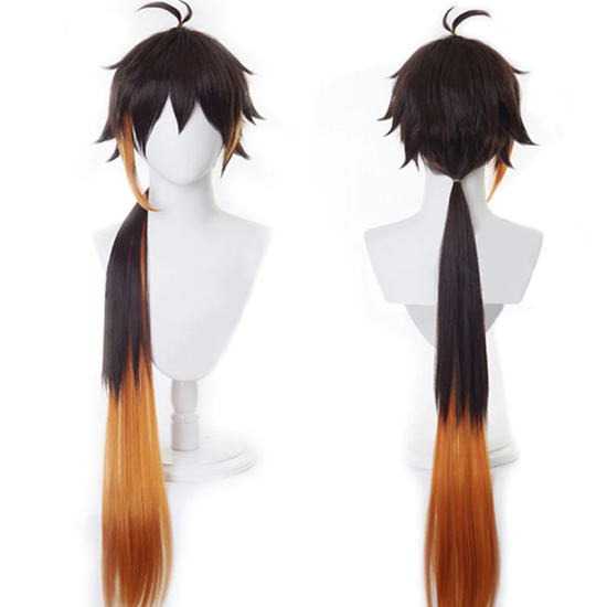 Genshin Impact Anime Cosplay Synthetic Hair Wig - Morax - Kospleja parūka