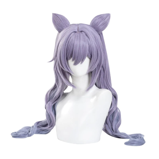 Genshin Impact Anime Cosplay Synthetic Hair Wig - Keqing - Kospleja parūka