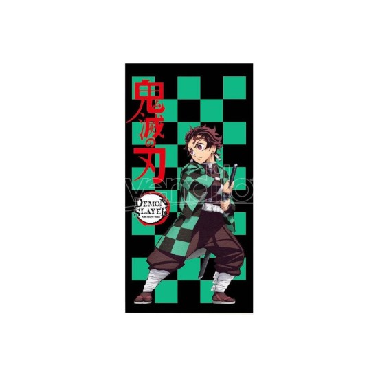 Mojang Studios Demon Slayer Kimetsu no Yaiba Tanjiro Kamado Microfibre Beach Towel 140 x 70cm - Mikroškiedras pludmales dvielis