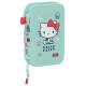 Safta Hello Kitty Sea Lovers double Pencil Case 20 x 13 x 4cm (28 items included) - Penālis ar diviem nodalījumiem / ar 28 priekšmetiem komplektā