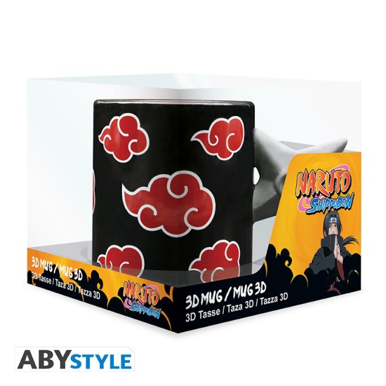 ABYstyle Naruto Shippuden Shuriken Akatsuki Handle 3D Mug 460m