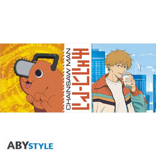 ABYstyle Chainsaw Man King Size Ceramic Mug 460ml - Denji & Pochita - Krūze