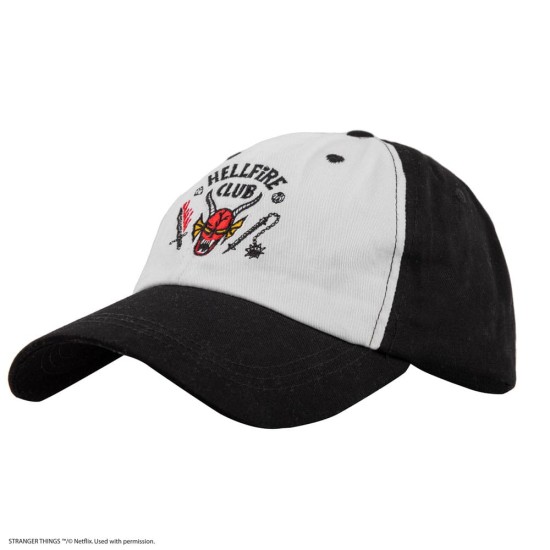 Cinereplicas Stranger Things Baseball Cap - Hellfire Club - Cepure ar nagu