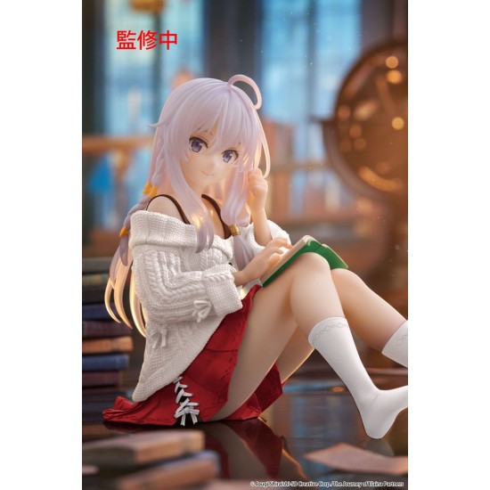 Taito Prize Wandering Witch: The Journey of Elaina Dekstop Cute Ver. Casual Clothes Renewal Figure 13cm - Elaina - Plastmasas figūriņa