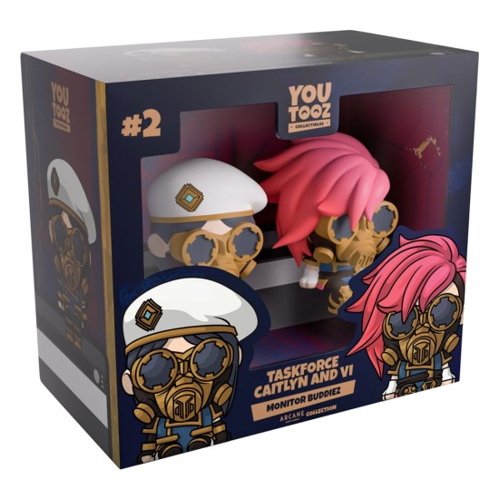 Youtooz League of Legends Arcane Vinyl Figure 7cm (2.pack) - Caitlyn & Vi Taskforce - Виниловая фигурка