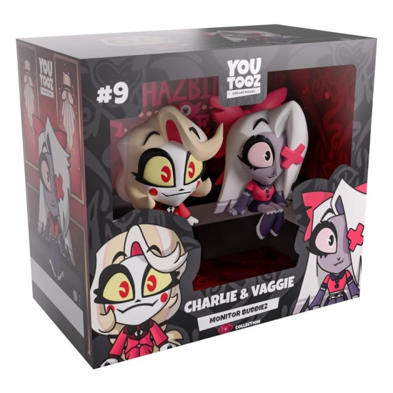 Youtooz Hazbin Hotel Vinyl Figure 7cm (2.pack) - Charlie & Vaggie Monitor Buddiez - Виниловая фигурка