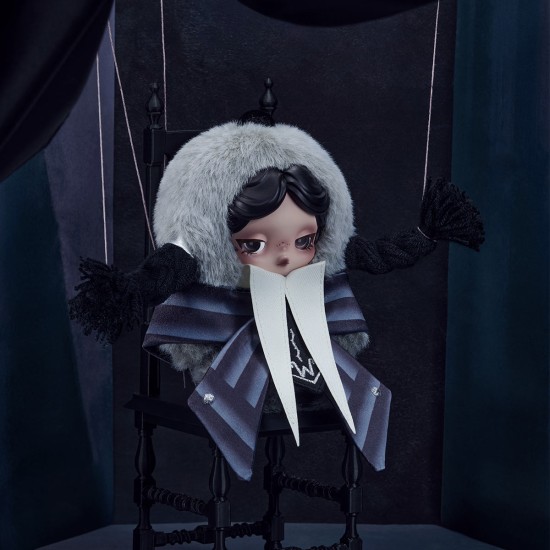 Pop Mart Skullpanda x Wednesday (Nevermore Academy Uniform Version) Plush Pendant