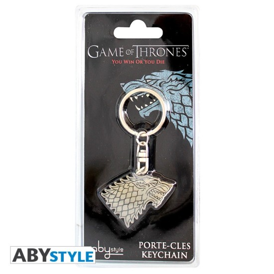 ABYstyle Game of Thrones Keychain - Stark - Metālisks atslēgu piekariņš
