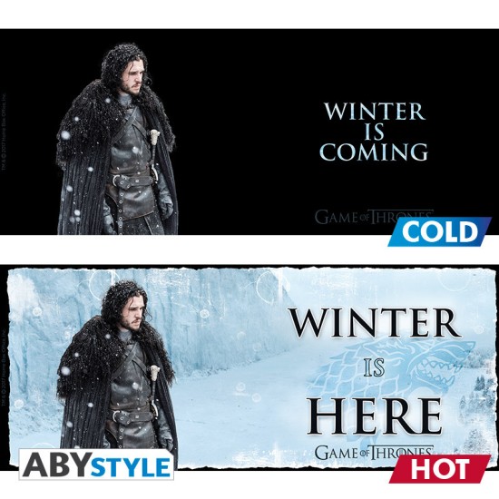 ABYstyle Game of Thrones Heat Change Ceramic Mug 460ml - Winter is Here - Krūze