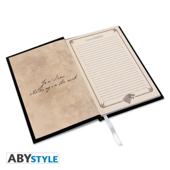 ABYstyle Game of Thrones A5 Notebook 21 x 15cm - Stark - Klade