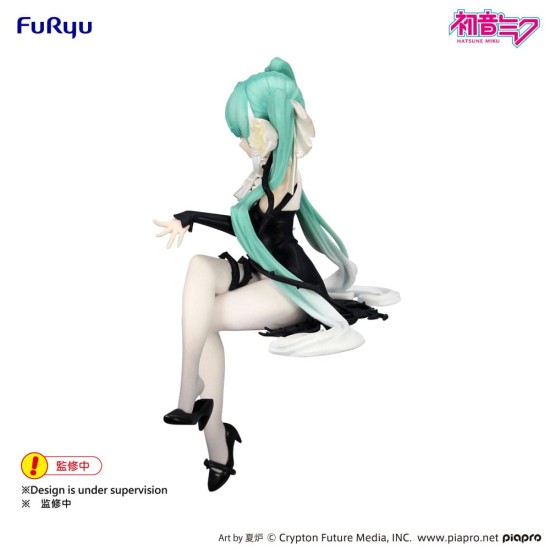Furyu Hatsune Miku Noodle Stopper Figure 14cm - Flower Fairy White Rose - Plastmasas figūriņa