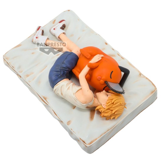 Banpresto Chainsaw Man Break Time Figure 14cm - Denji & Pochita - Пластмассовая фигурка