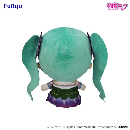 Furyu Hatsune Miku Kyurumaru Morning Glory Big Plush Toy 26cm - Plīša rotaļlieta