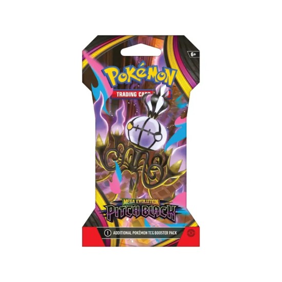 Pokemon Super Card Game TCG Trading Cards - Mega Evolution ME05 Pitch Black - Sleeved Booster Pack EN - Карточная Игра