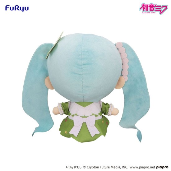 Furyu Hatsune Miku Kyurumaru Big Plush Figure Clover 26cm - Плюшевая игрушка