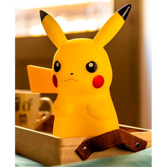 Teknofun Pokemon Pikachu 3D LED Lamp 25cm with Remote Control - LED lampa