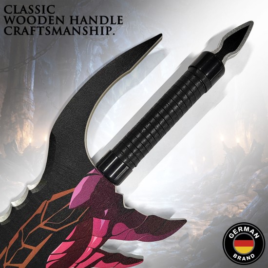 Solo Leveling Bamboo Katana with Scabbard Kasaka’s Venom Fang, Sung Jinwoo’s Dagger Sword 57,5cm - Bambusa Katana ar Makstu (Zobens)