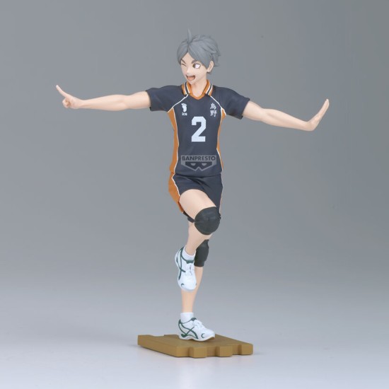 Banpresto Haikyu!! Figure 14cm - Koshi Sugawara - Plastmasas figūriņa
