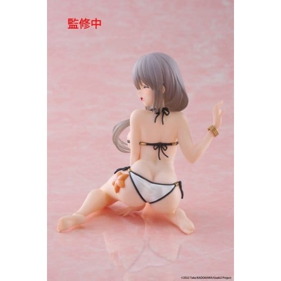 Taito Prize Uzaki-chan Wants to Hang Out! Desktop Cute Ver. Swimwear Figure 13cm - Tsuki Uzaki - Plastic figure