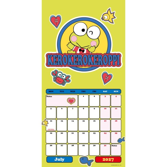 Grupo Erik Hello Kitty and Friends 2027 Calendar 30 x 30cm - Kalendārs