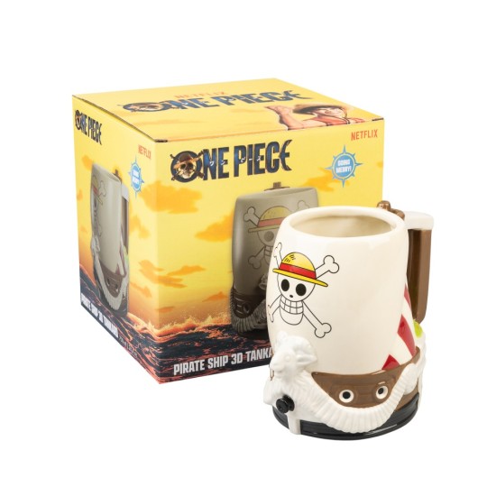 Grupo Erik One Piece Netflix Going Merry Tankard 3D Ceramic Mug 750ml - Krūze