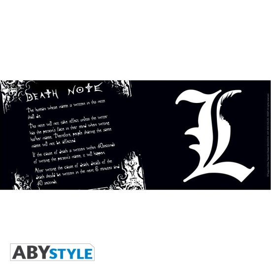 ABYstyle Death Note Ceramic Mug 320ml - L and Rules - Krūze