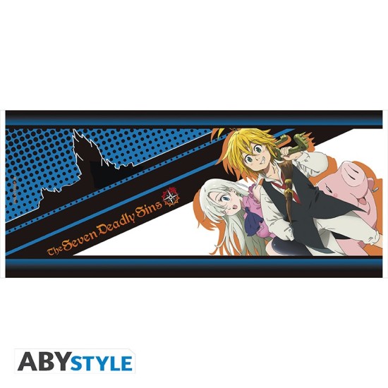 ABYstyle The Seven Deadly Sins Ceramic Mug 320ml - Meliodas / Elizabeth / Hawk - Krūze