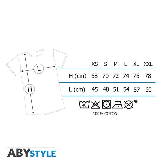 ABYstyle Sword Art Online Kirito & Asuna T-shirt - XS izmērs / Melns - Vīriešu kokvilnas T-krekls