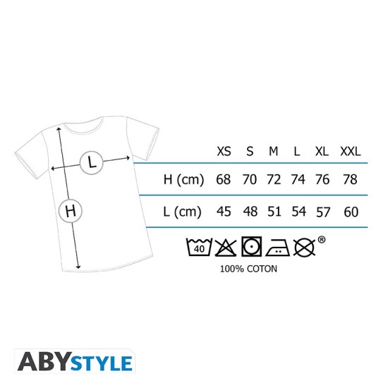 ABYstyle One Piece Nami T-shirt - L izmērs / Melns - Vīriešu kokvilnas T-krekls