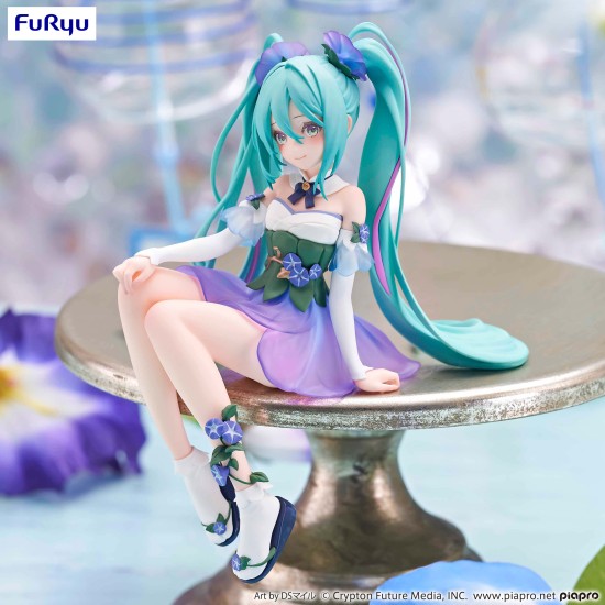 Furyu Hatsune Miku Noodle Stopper Figure 14cm - Miku Flower Fairy Morning Glory - Plastmasas figūriņa