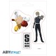 ABYstyle One-Punch Man Stickers 2 sheets / 16 x 11cm - Saitama and Icons - Uzlīmju komplekts