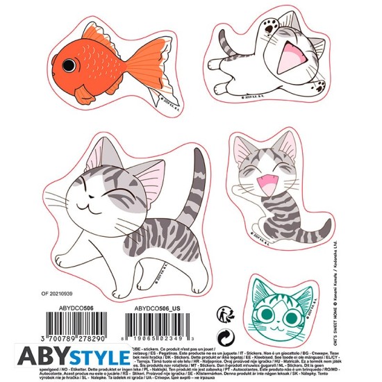 ABYstyle Chi's Sweet Home Stickers 2 sheets / 16 x 11cm - Chi - Uzlīmju komplekts