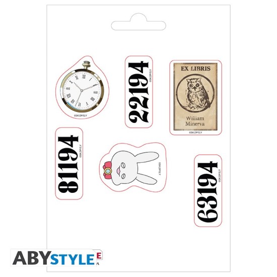 ABYstyle The Promised Neverland Stickers 2 sheets / 16 x 11cm - Orphans - Uzlīmju komplekts