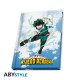 ABYstyle My Hero Academia Gift Set Glass 400 ml / Pin / Notebook - Heroes - Komplekts glāze / piespraude / klade