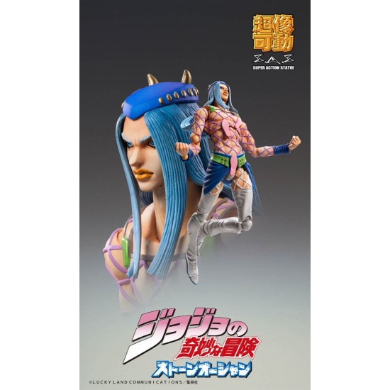 Medicos Entertainment Jojo's Bizarre Adventure Part 6 Stone Ocean Action Chozokado Figure 15cm - Narciso A - Plastmasas figūriņa